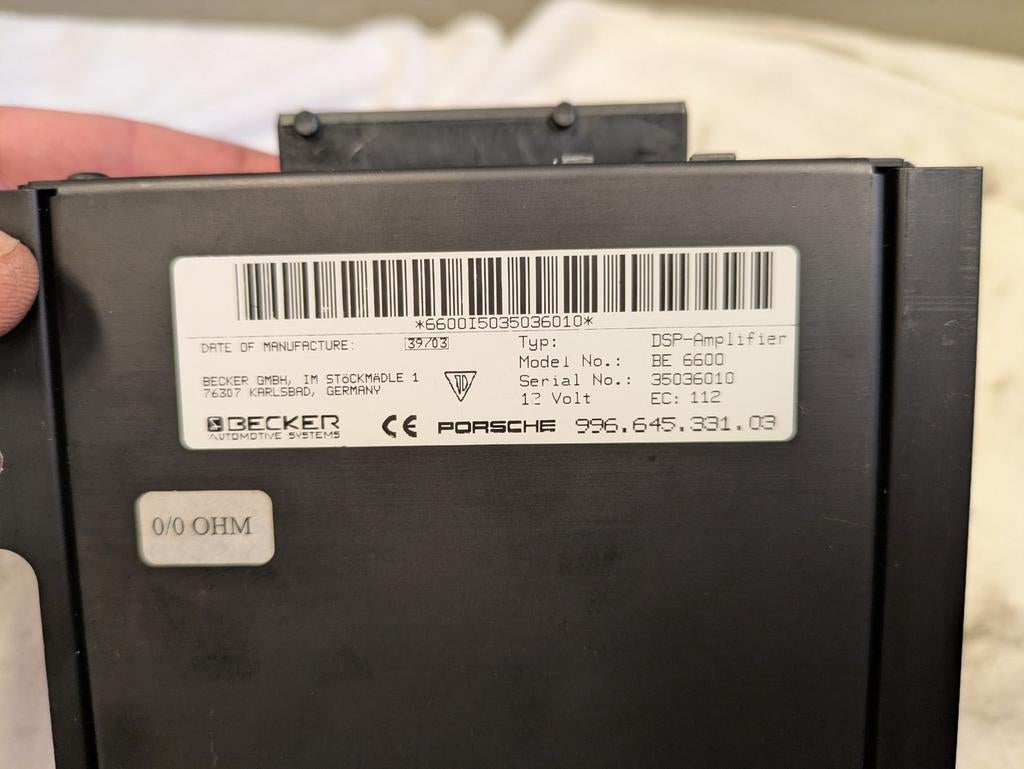 Porsche 991 996 DSP-Versterker Becker BE 6600, Auto-onderdelen, Ophalen of Verzenden, Gebruikt, Porsche