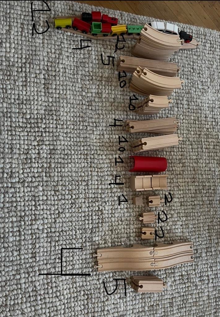 Houten treinbaan set LILLABO, Ophalen of Verzenden, Zo goed als nieuw