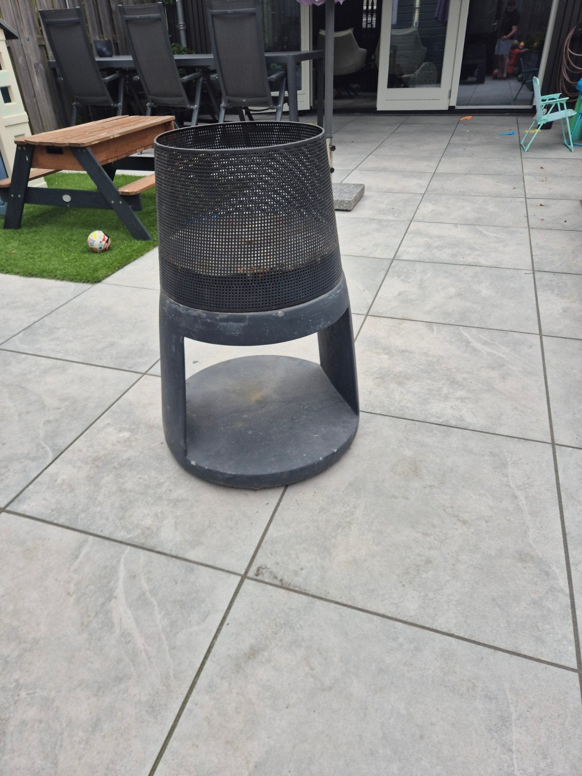 Vuurton - Weinig gebruikt, Tuin en Terras, Ophalen, Gebruikt, Vuurton
