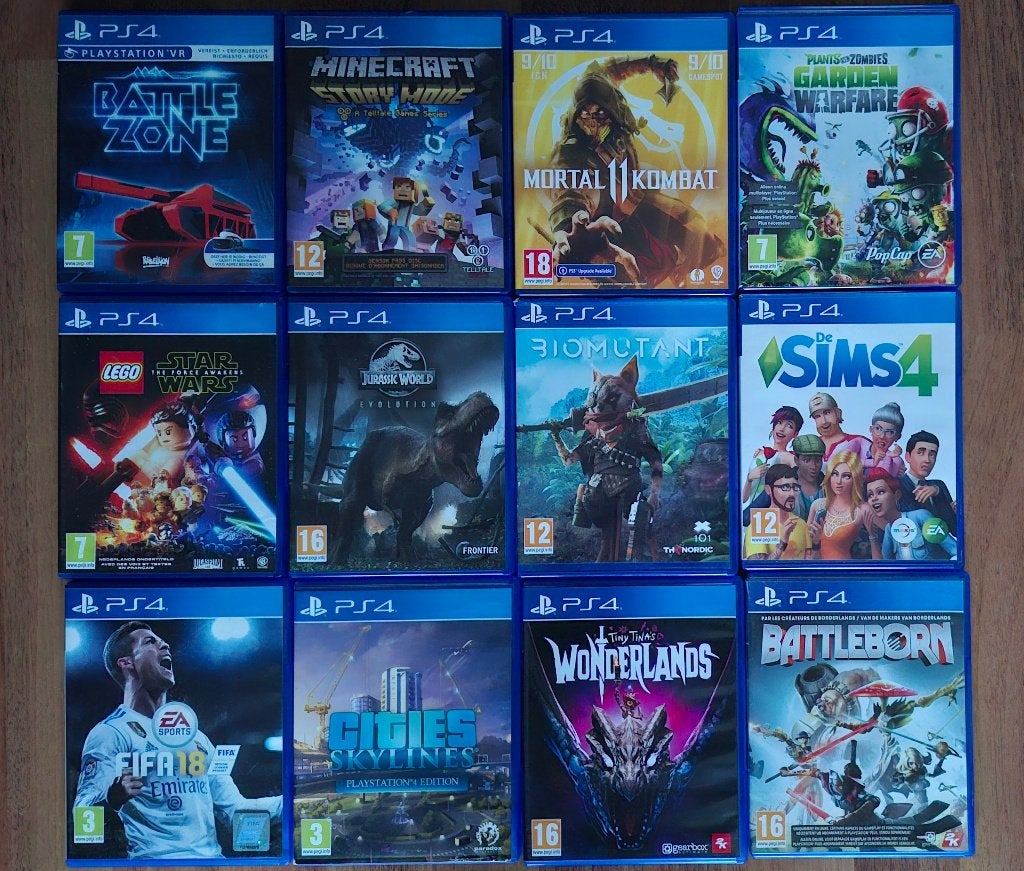 PS 4 games 20 stuks, Avontuur en Actie, 2 spelers, Ophalen of Verzenden, Zo goed als nieuw