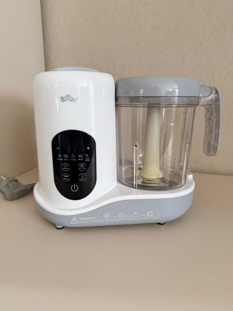 Bear Baby Food Maker - Stomer en Blender voor Babyvoeding, Minder dan 1 liter, Ophalen of Verzenden, Zo goed als nieuw, 1 snelheid