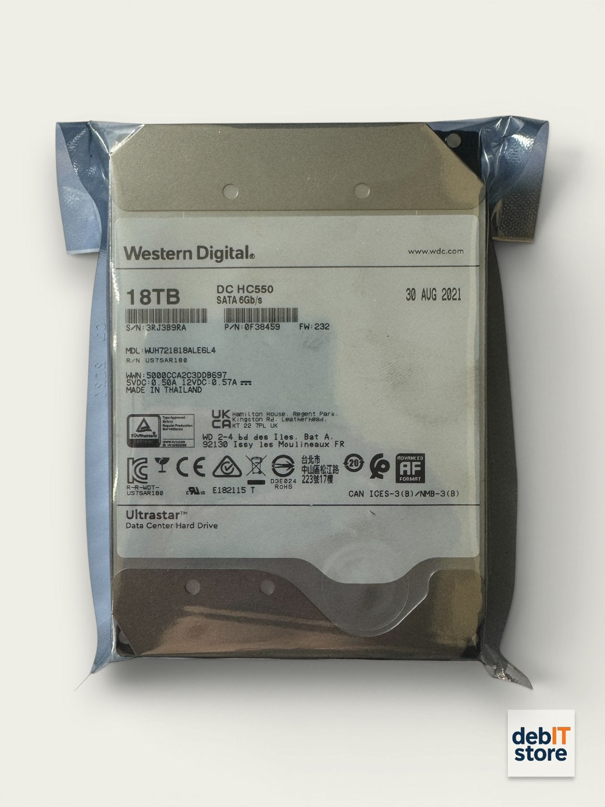 WD Ultrastar 18tb NAS - Server HDD (meerdere stuks), Computers en Software, Harde schijven, Server, Nieuw, Info@debitstore.nl