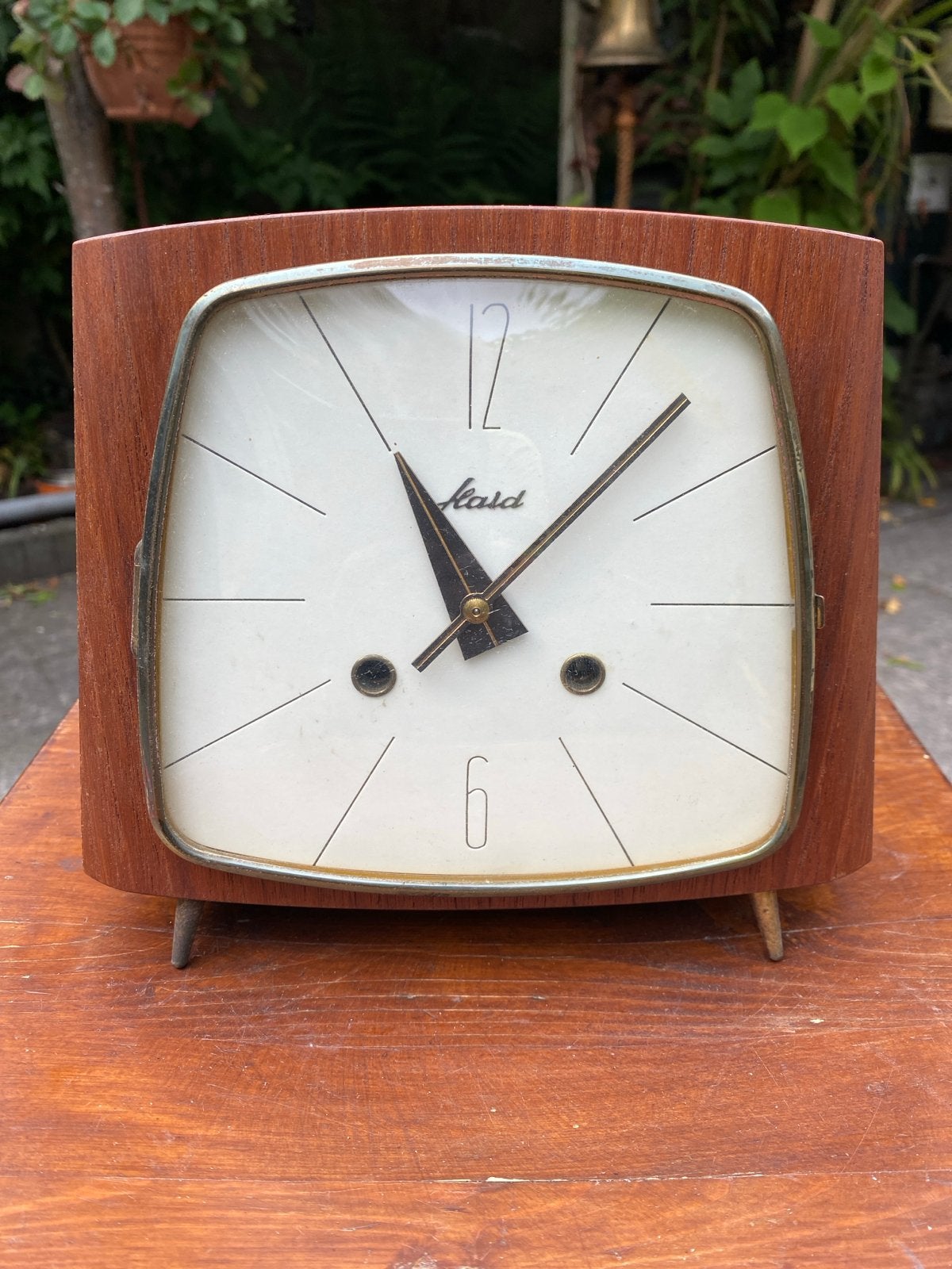 Vintage Haid tafelklok - Jaren '60 design, Ophalen of Verzenden