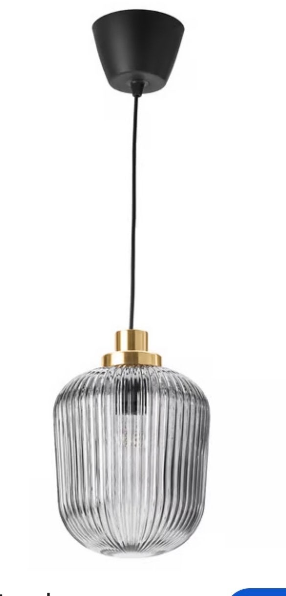 Ikea Solklint hanglamp - Zo goed als nieuw, Ophalen, Zo goed als nieuw, Glas, E14 (klein)