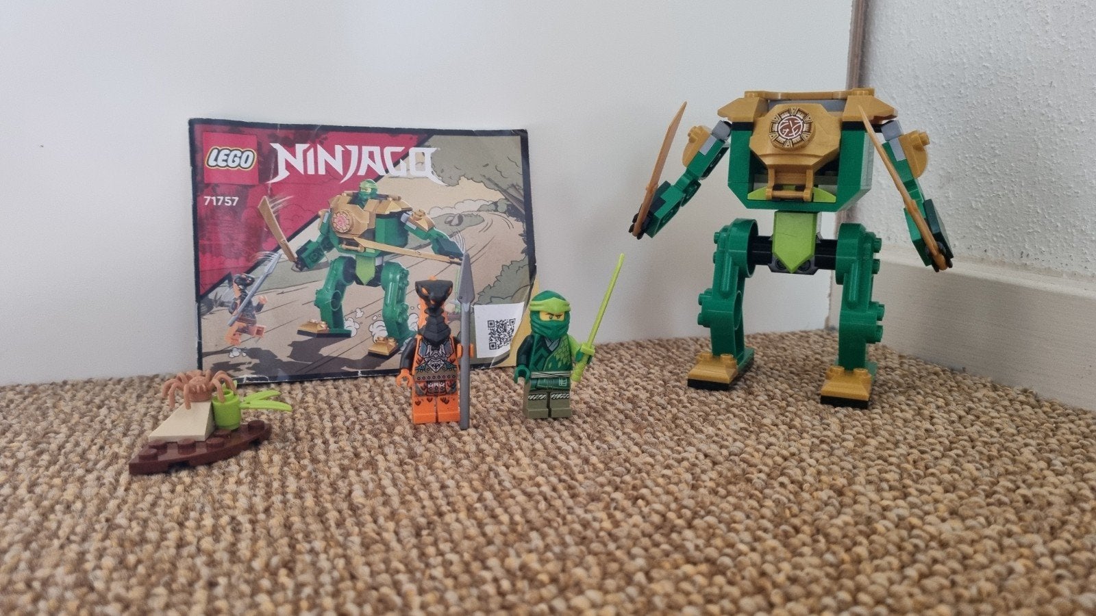 LEGO Ninjago Lloyd's Ninja Mech - Set 71757 Compleet, Lego, Ophalen of Verzenden, Zo goed als nieuw, Inclusief instructies