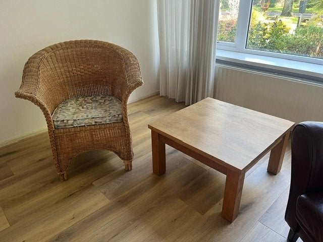 Houten bijzettafel, Ophalen, Minder dan 45 cm, Gebruikt, Vierkant