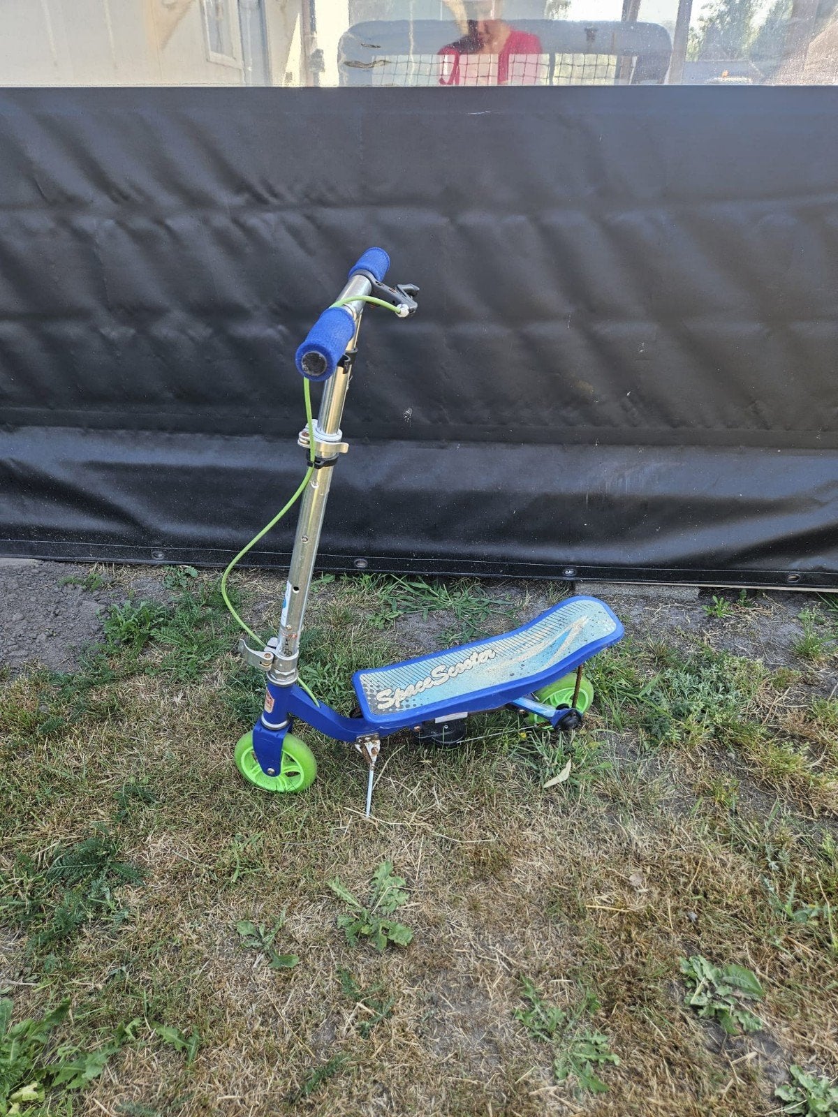 Space Scooter - Blauw/Groen, Ophalen of Verzenden, Gebruikt, Gewone step, Space Scooter