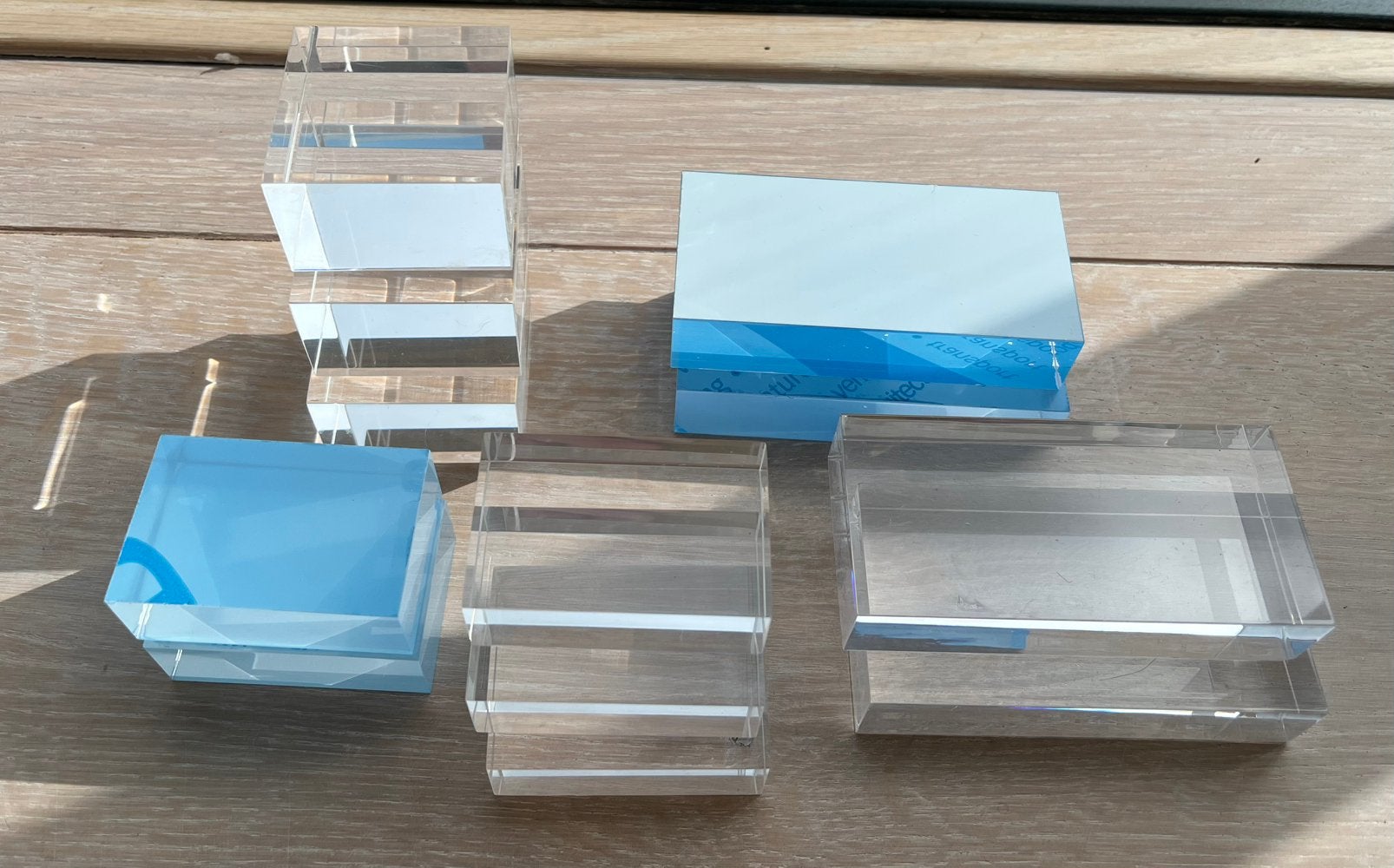 Plexiglas blokjes diverse afmetingen, Ophalen of Verzenden
