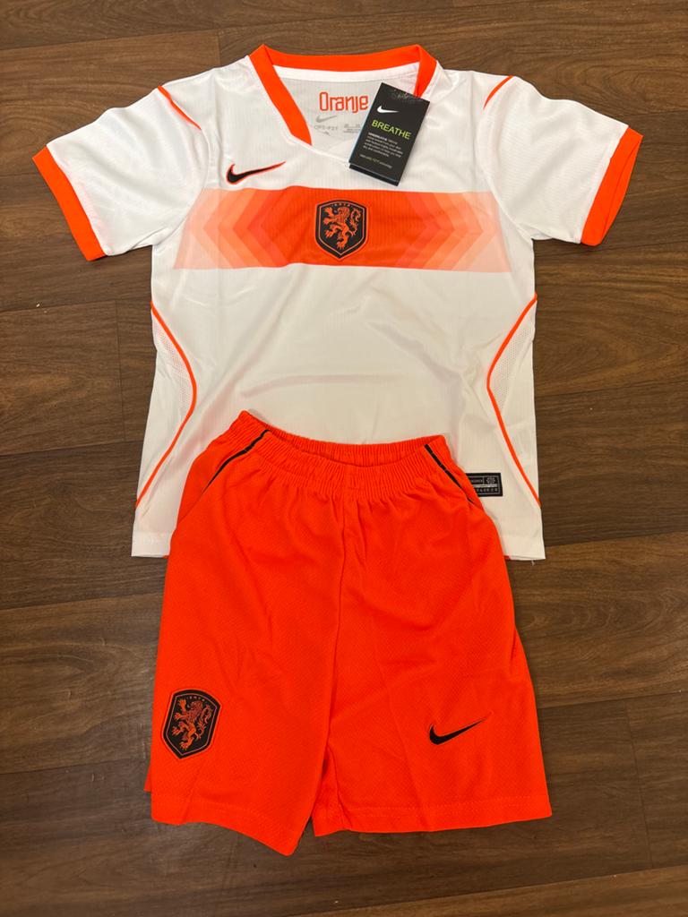 Voetbalpakjes Nederlands elftal maat 110/116/122/128/140/152, Ophalen of Verzenden, Nieuw, Jongen of Meisje, Setje