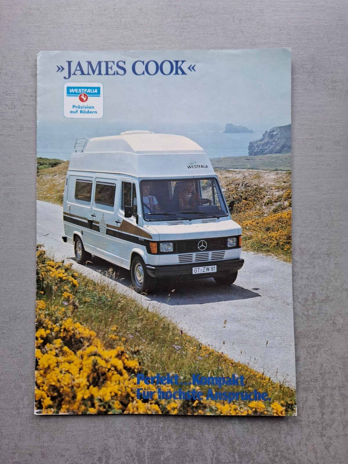 Mercedes-Benz "James Cook" Westfalia brochure, Boeken, Auto's | Folders en Tijdschriften, Gelezen, Mercedes, Ophalen of Verzenden