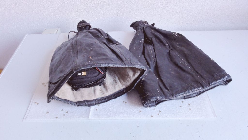 Fietshandschoenen, handmoffen voor fiets of scooter antiek, Ophalen of Verzenden