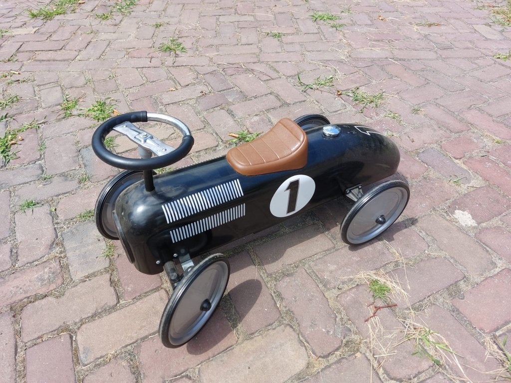 Metalen loopauto Retro Roller Jack, Kinderen en Baby's, Speelgoed | Buiten | Voertuigen en Loopfietsen, Zo goed als nieuw, Loopvoertuig