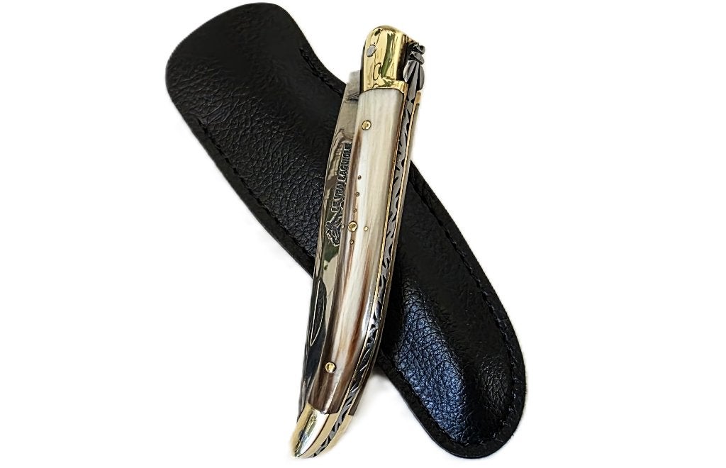 Antiek/klassiek Zakmes Laguiole GUY FAYET Hoorn 20/11cm, Verzenden, Overige soorten, Overige gebieden, Mes of Dolk