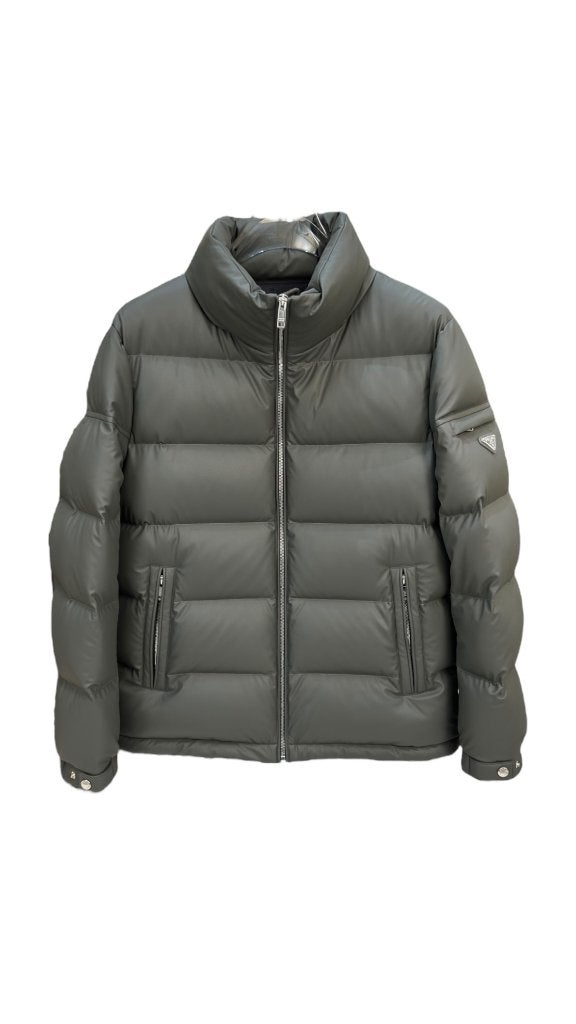 Prada Logo Down Jacket grijs Maat S L, Kleding | Heren, Ophalen of Verzenden, Nieuw, Overige maten, Zwart