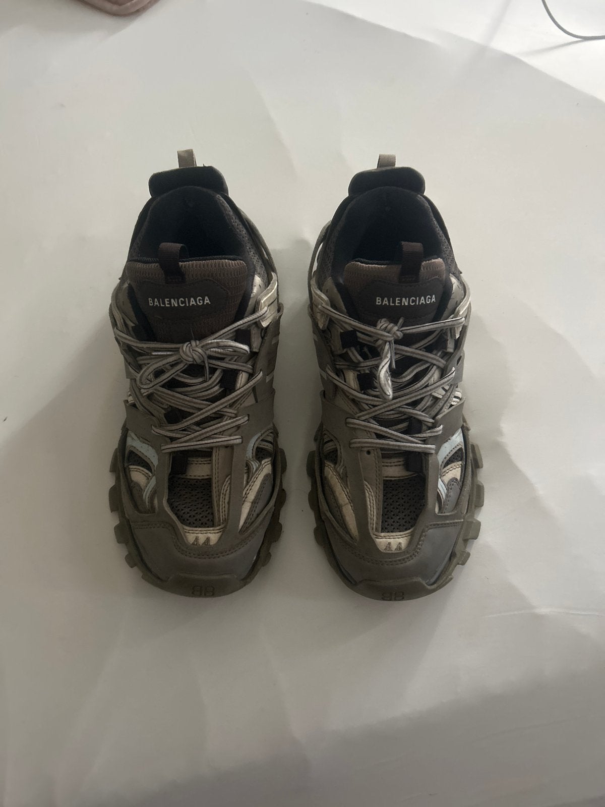 Balenciaga Track Sneakers - Grijs/Bruin, Ophalen, Gedragen, Grijs, Sneakers of Gympen