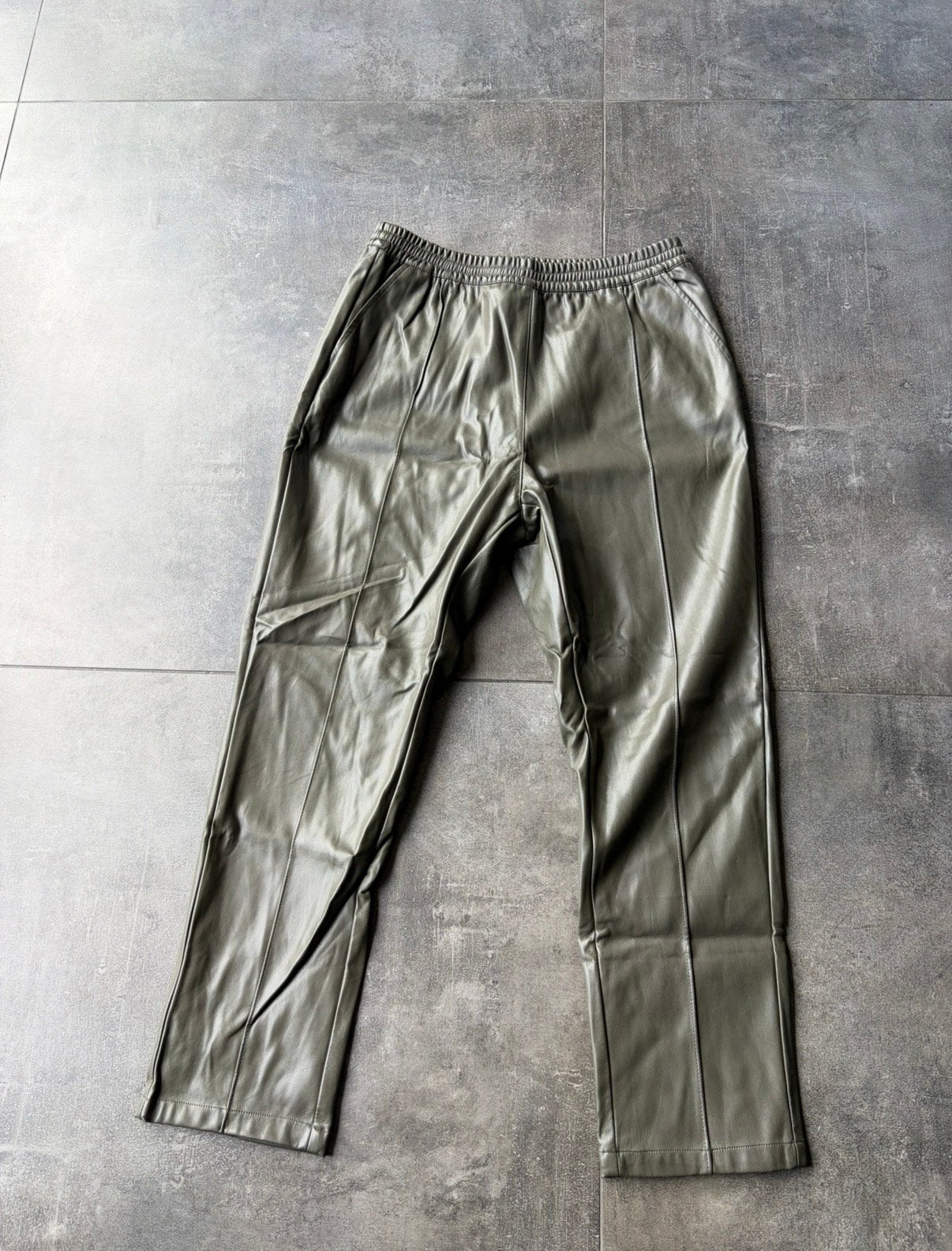 My Jewellery Groene Lederlook Broek Maat XL, Ophalen of Verzenden, Zo goed als nieuw, Maat 46/48 (XL) of groter, Groen