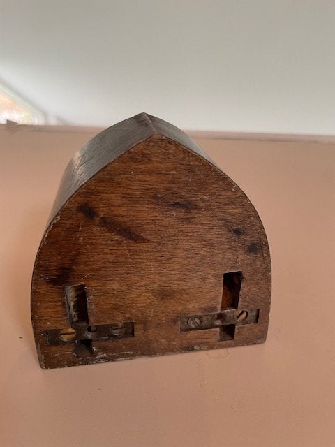 Kleine vintage houten console. Bijv. voor een heiligenbeeld., Antiek en Kunst, Ophalen