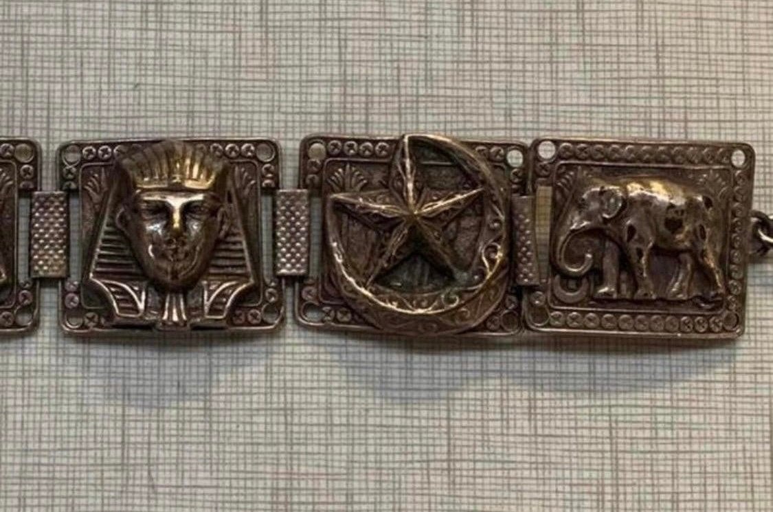 Armband mooie zilveren Egyptische armband, Sieraden, Tassen en Uiterlijk, Ophalen of Verzenden