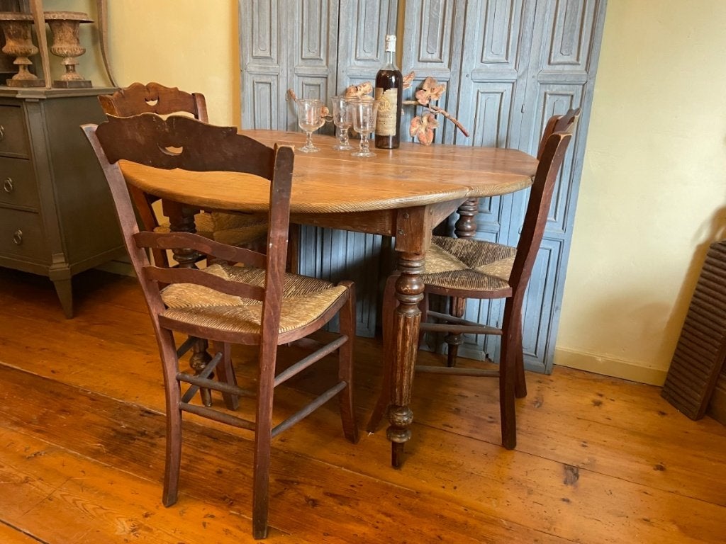 Mooie Franse Hangoortafel Klaptafel Eettafel Sidetable Tafel, Antiek en Kunst, Antiek | Meubels | Tafels, Ophalen