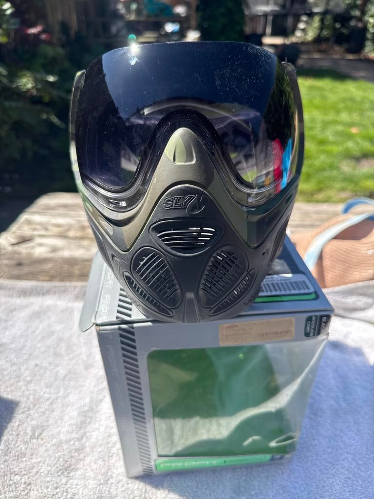 SLY Profit Paintball Masker Woodland Camo, Ophalen of Verzenden, Gebruikt