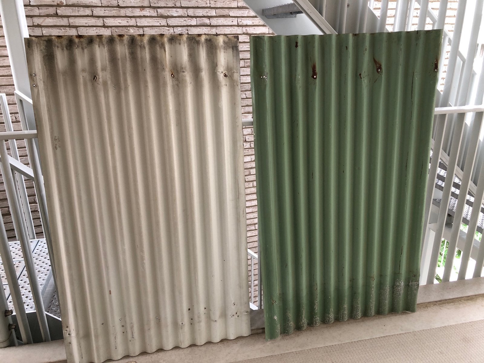 8 Metalen Golfplaten - Vintage Golfplaten  85 cm x 140 cm, Ophalen, Gebruikt, Overige kleuren, 15 m² of meer
