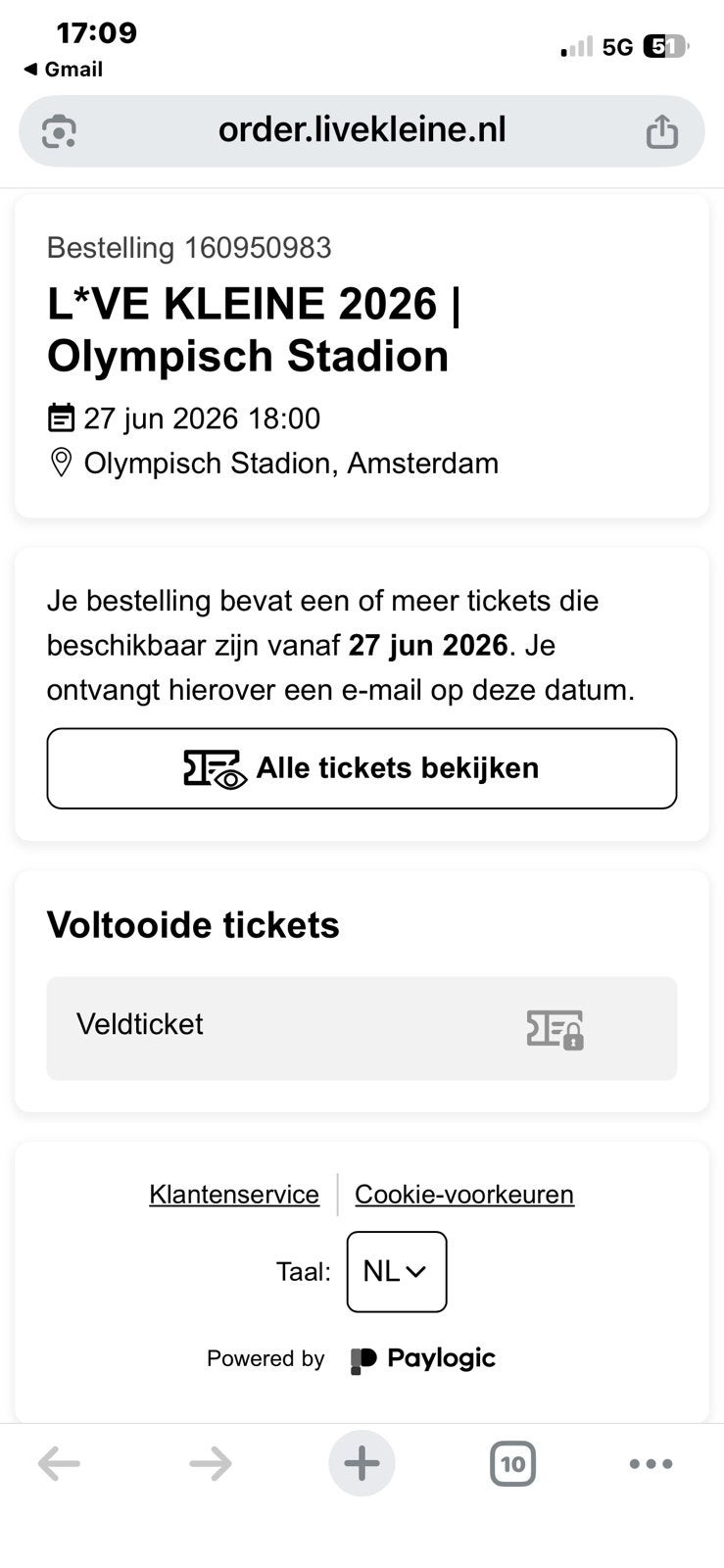 Veldkaart lil kleine 27juni, Eén persoon, Juni