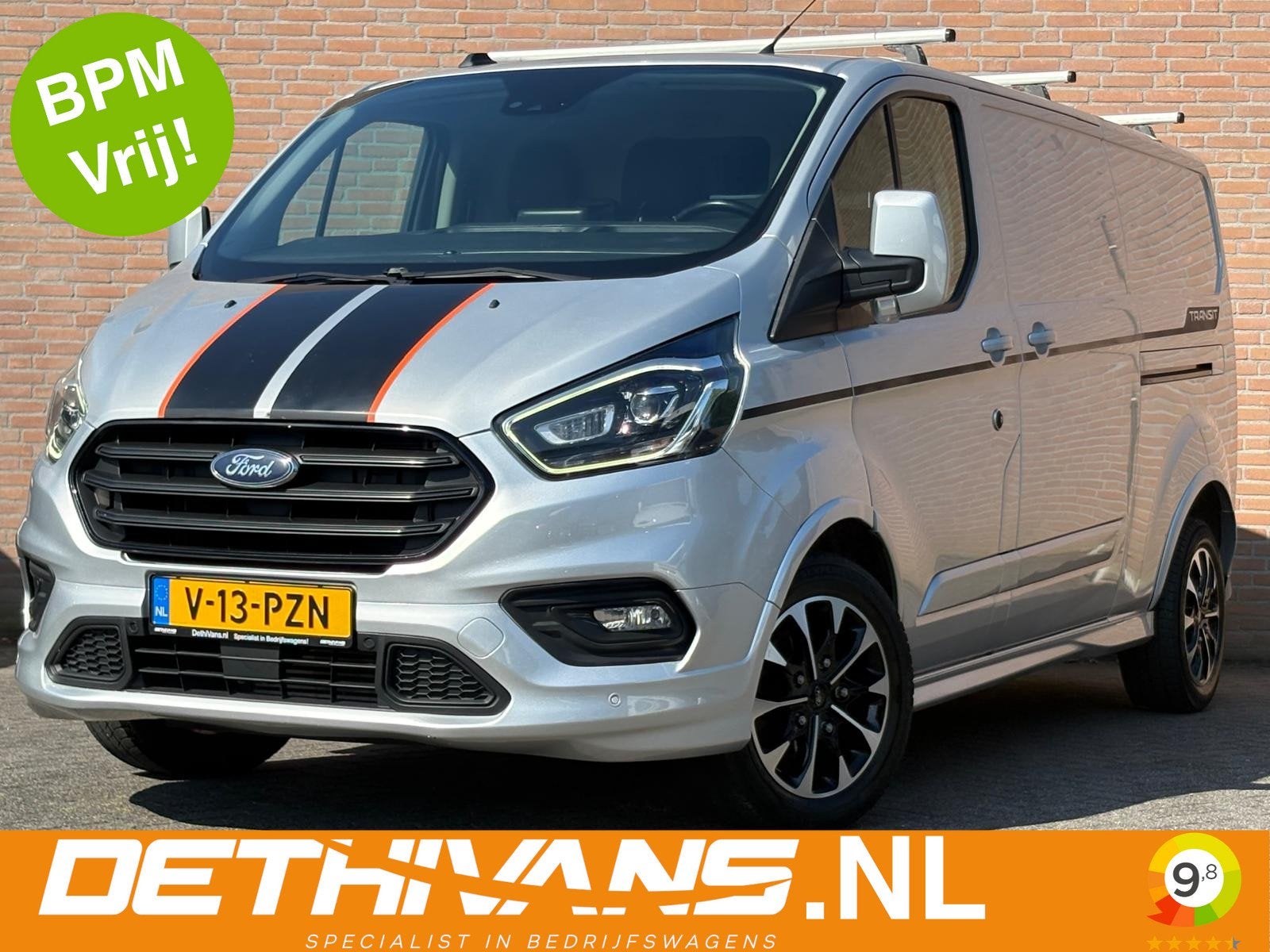 Ford Transit Custom 2.0TDCI 185PK Lang Sport Automaat / 2x S, Auto's, 15 km/l, Leder en Stof, Bedrijf, Diesel