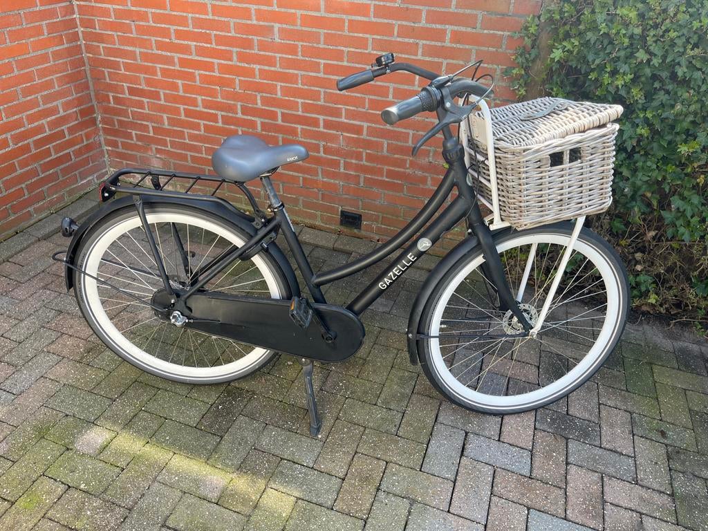 Gazelle Stadsfiets Dames - Framemaat 46, Fietsen en Brommers, Fietsen | Dames | Damesfietsen, Ophalen, Terugtraprem, Gebruikt