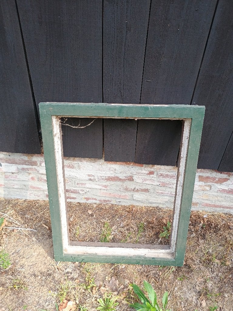 Hardhouten kozijnen, Doe-het-zelf en Verbouw, Kozijnen en Schuifpuien, Ophalen, Minder dan 75 cm, Raamkozijn, Minder dan 75 cm