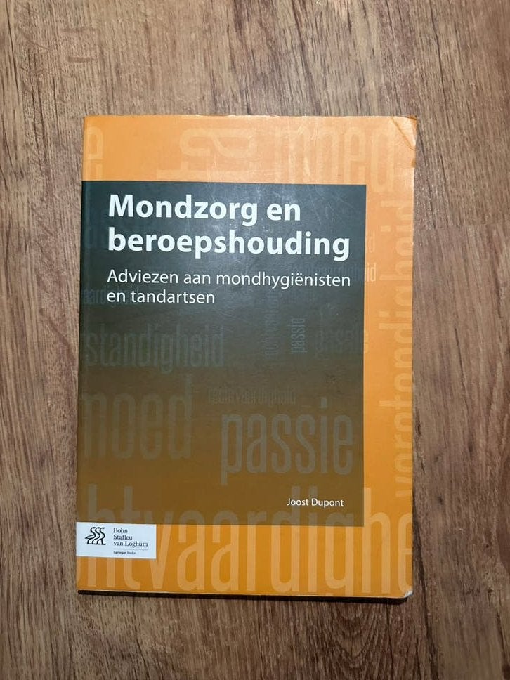 Mondzorg en beroepshouding Adviezen aan mondhygiënisten, Boeken, Ophalen of Verzenden, Zo goed als nieuw