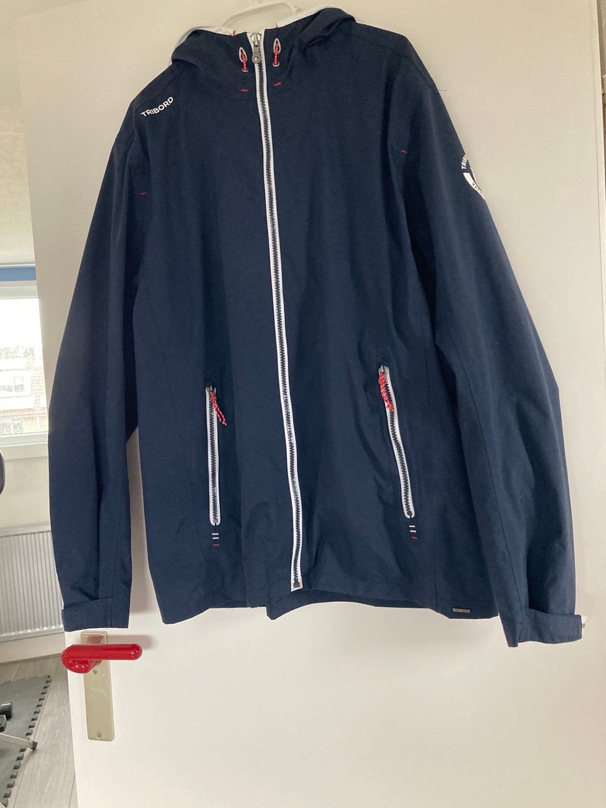 Mooi donkerblauw dames windjack/zeiljack, Ophalen of Verzenden, Zo goed als nieuw, Maat 38/40 (M), Blauw