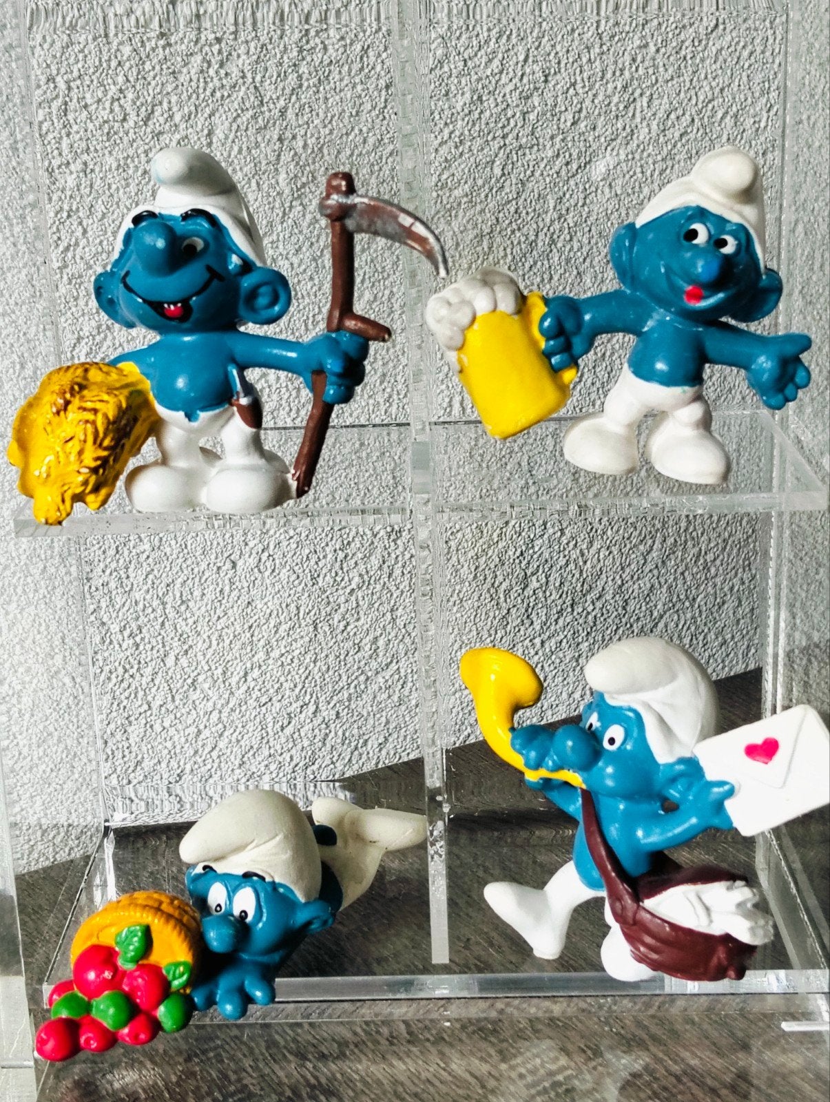 Vintage Smurfen - Schleich - Jaren '80 en '90, Verzamelen, Ophalen of Verzenden, Gebruikt, Verschillende Smurfen, Poppetje, Figuurtje of Knuffel