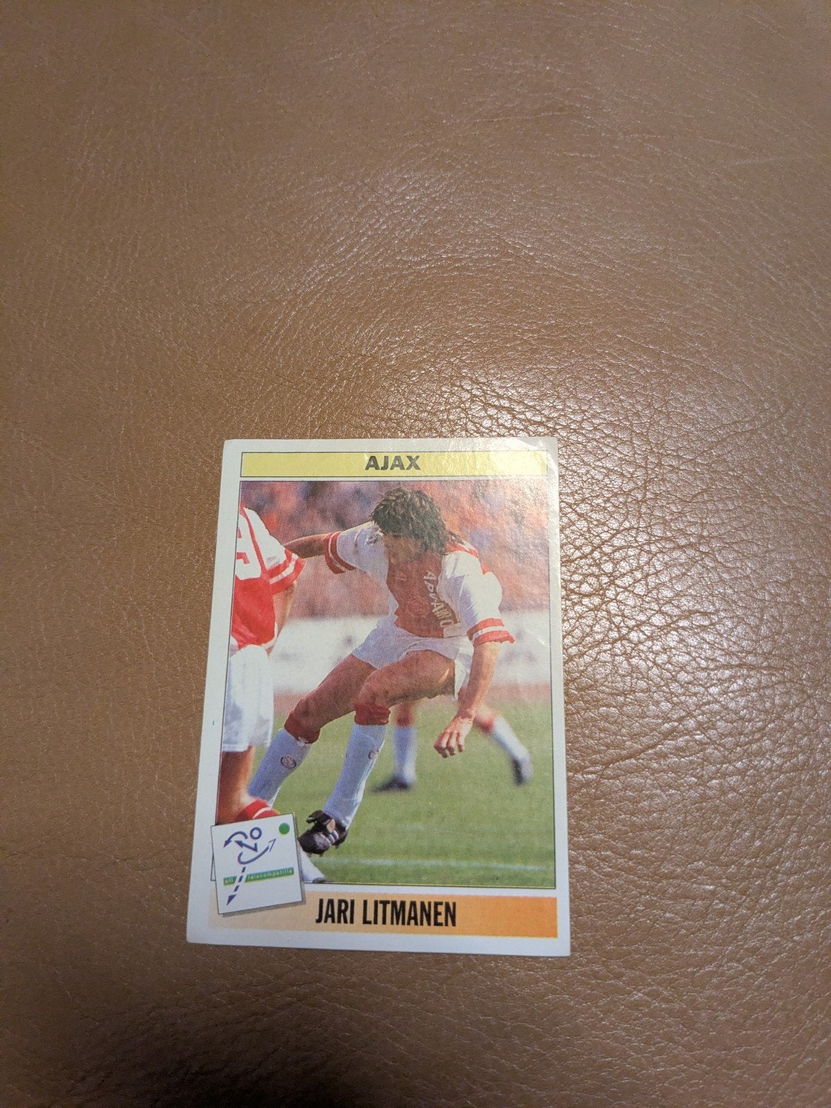 Jari Litmanen Voetbal 95 Panini Spelerskaart Ajax, Verzamelen, Ophalen of Verzenden, Gebruikt, Ajax, Spelerskaart