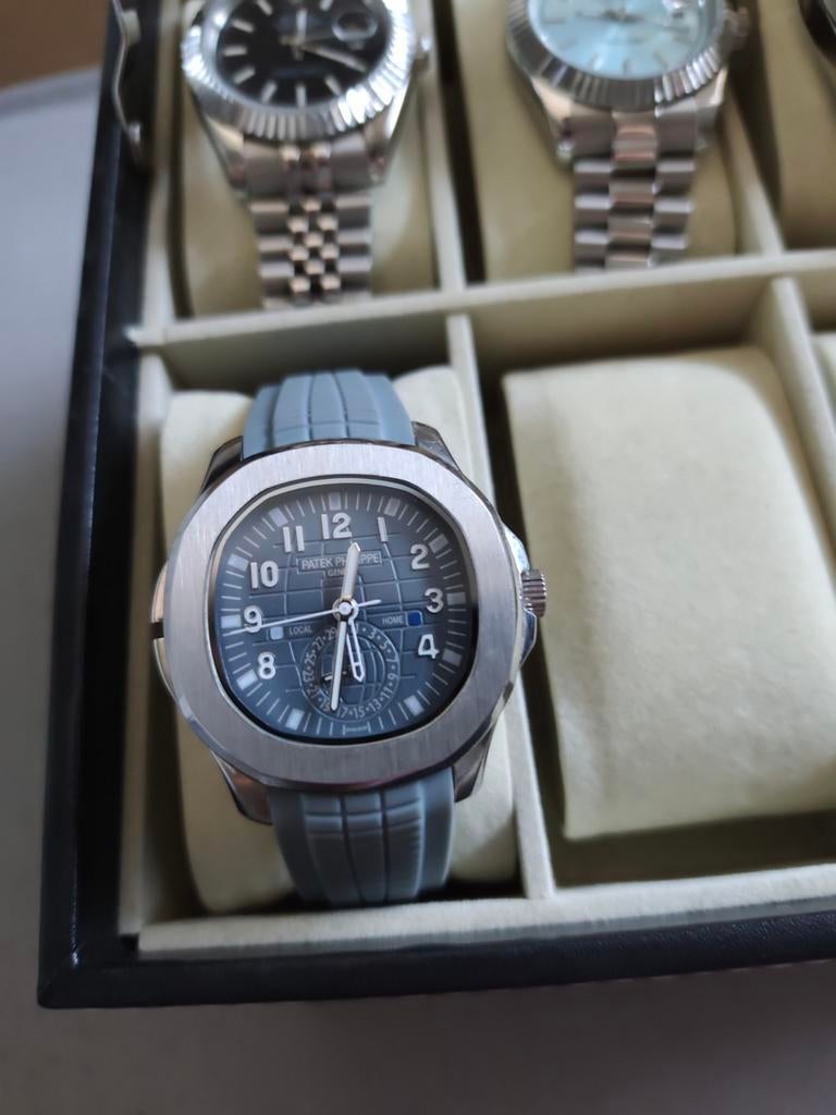 Pateek Phillippe Aquanaut, Sieraden, Tassen en Uiterlijk, Horloges | Heren, Overige merken, Staal, Staal, Ophalen of Verzenden