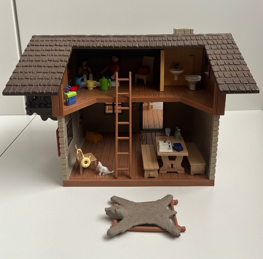 Playmobil Berghut + accessoires - 5422 Mooi huisje, Losse onderdelen, Overige typen, Ophalen of Verzenden, Zo goed als nieuw