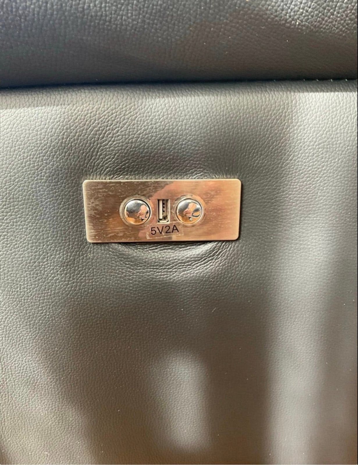 Foto 6 van Luxe Zwarte Leren Hoekbank met Elektrische Relaxfuncties