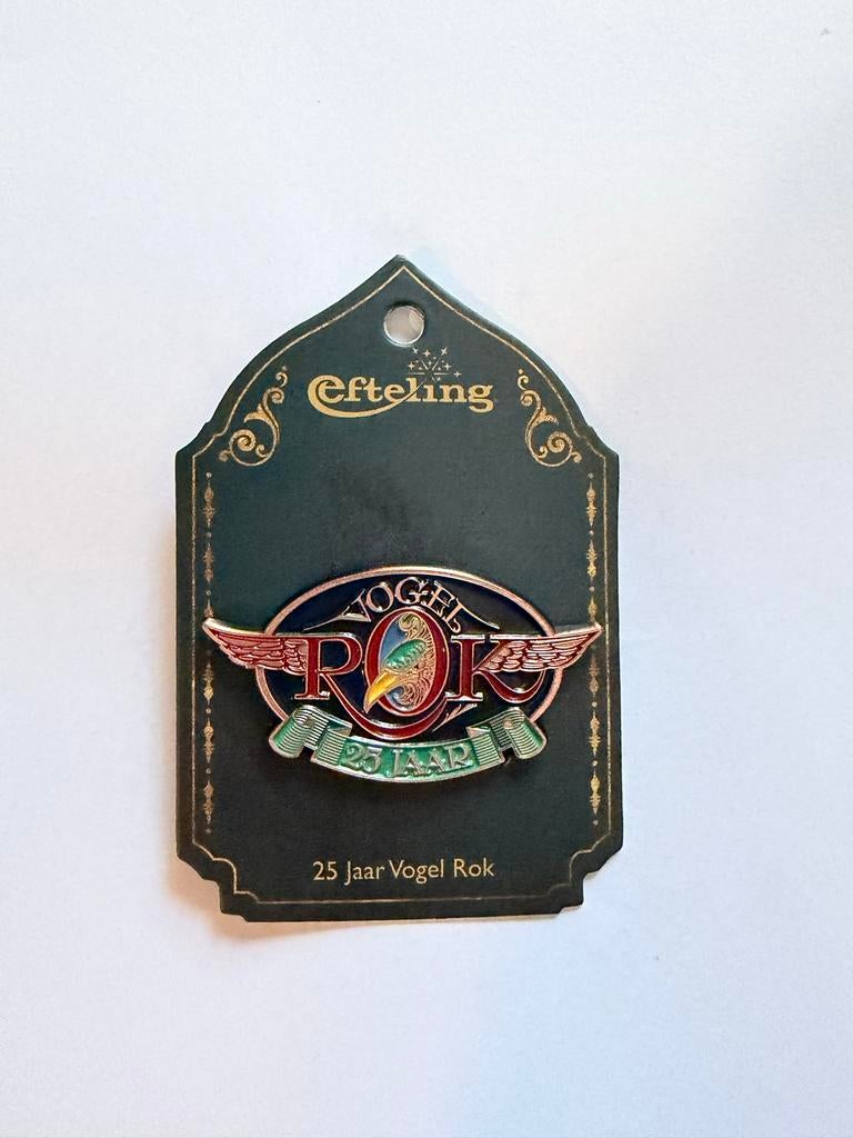 Efteling Pin 25 Jaar Vogel Rok, Ophalen of Verzenden, Nieuw, Button of Speldje