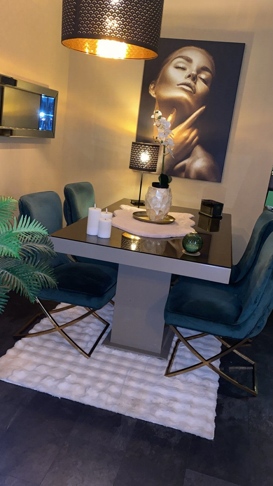 Eet- en salontafel set in Eric Kuster stijl, Huis en Inrichting, Tafels | Eettafels, Ophalen, 100 tot 150 cm, Vierkant, Zo goed als nieuw