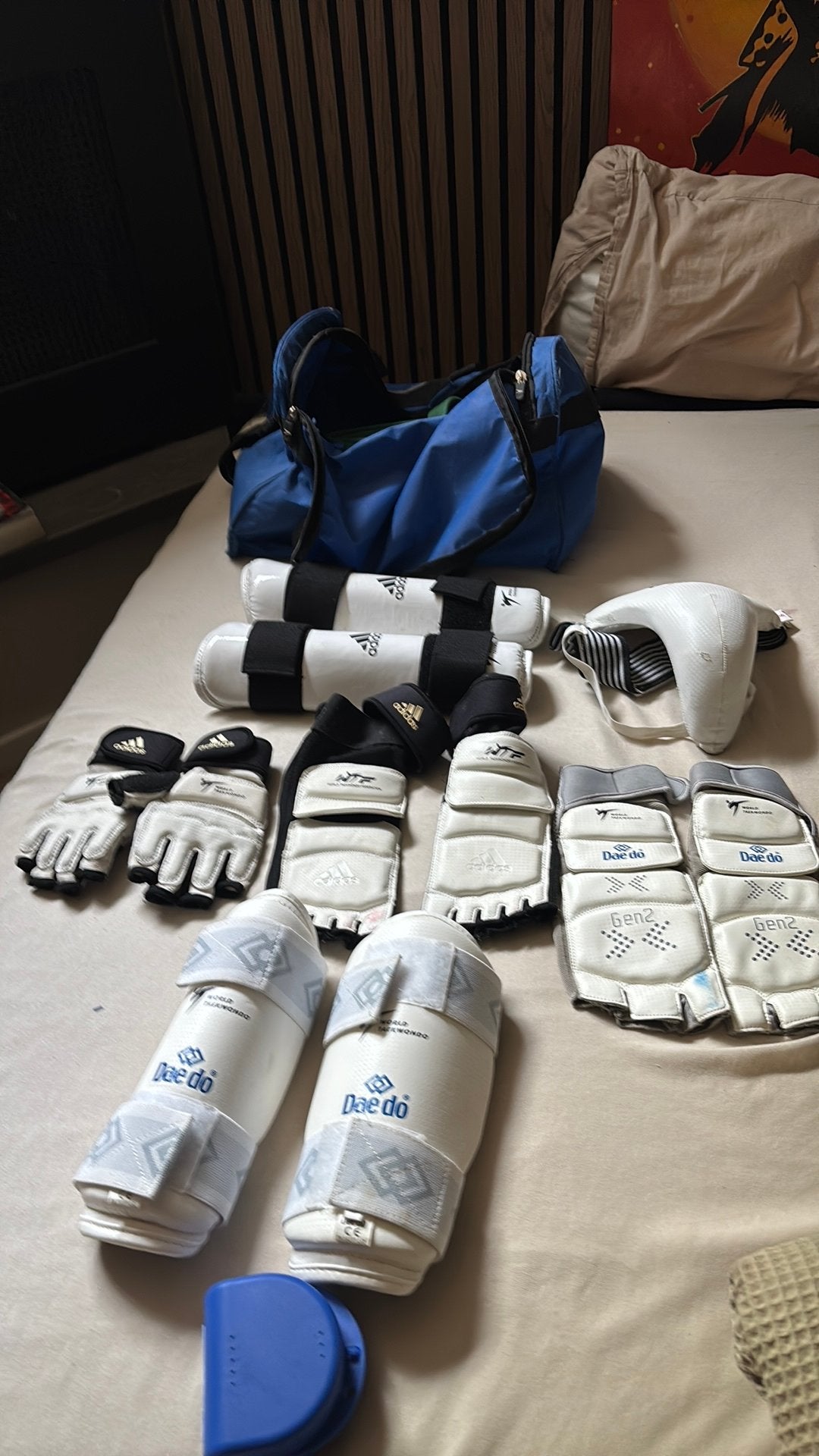 Taekwondo beschermingsset, Maat XS of kleiner, Ophalen of Verzenden, Zo goed als nieuw, Taekwondo