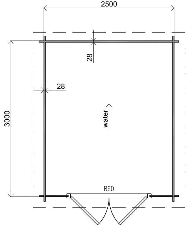 Fonteyn Basicline Camelia 250x300cm - Keteldruk, Minder dan 250 cm, 200 tot 400 cm, Verzenden, Blokhut