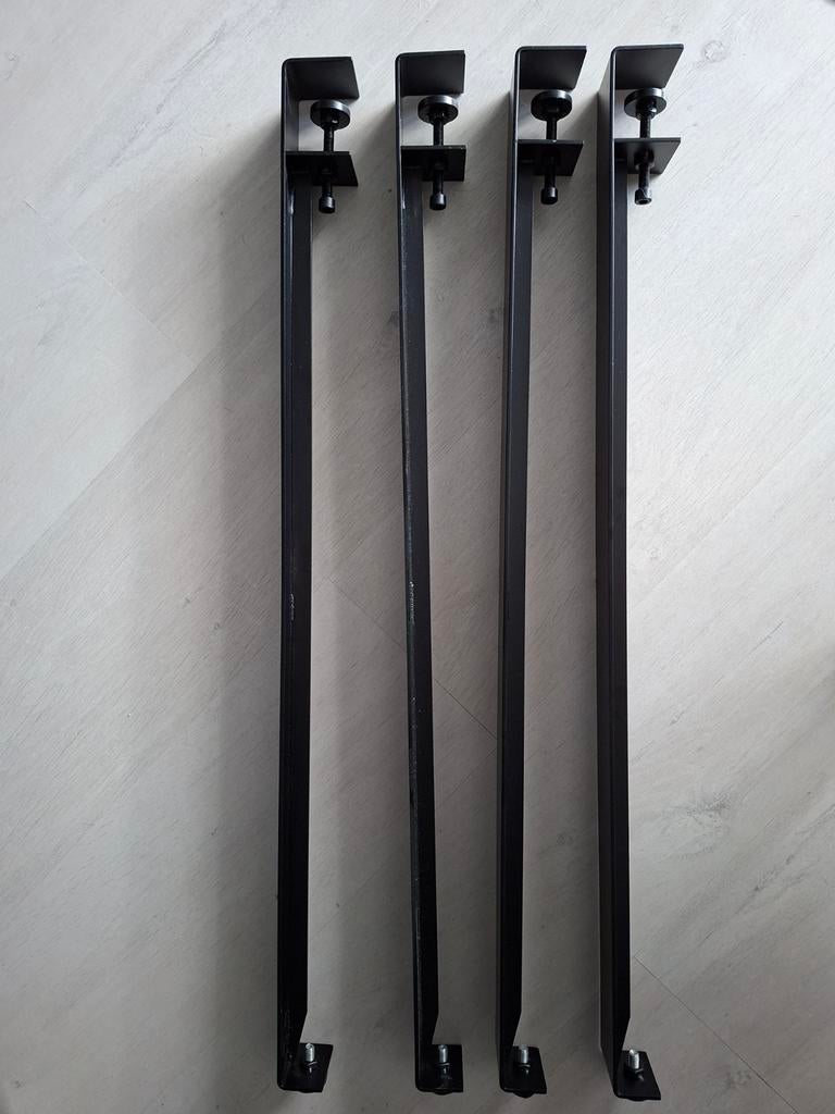 Tafelpoten, klembaar, Ophalen, Tafelpoot, 50 tot 100 cm, Vierkant