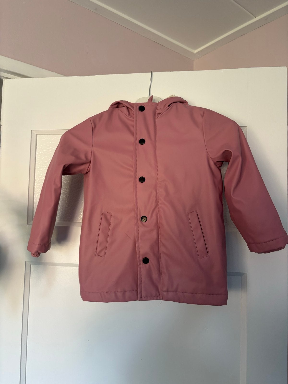 Roze regenjas voor kinderen, maat 98/104, Ophalen of Verzenden, Gebruikt, Meisje