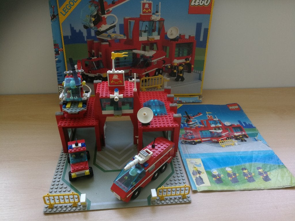 Lego 6389 fire control center - 1990 incl. handleiding, Kinderen en Baby's, Speelgoed | Duplo en Lego, Gebruikt, Lego, Ophalen of Verzenden