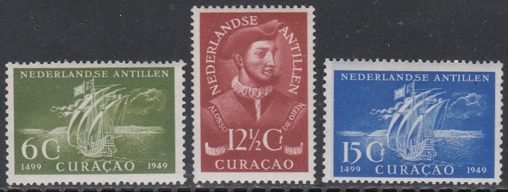 Antillen 1949 206/208 Ojeda, Postfris, Ophalen of Verzenden, Postfris