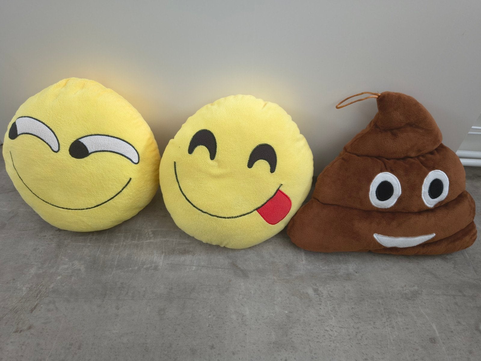 Smiley / emoticon kussentjes / knuffels gewassen, Overige karakters, Overige typen, Ophalen of Verzenden, Zo goed als nieuw