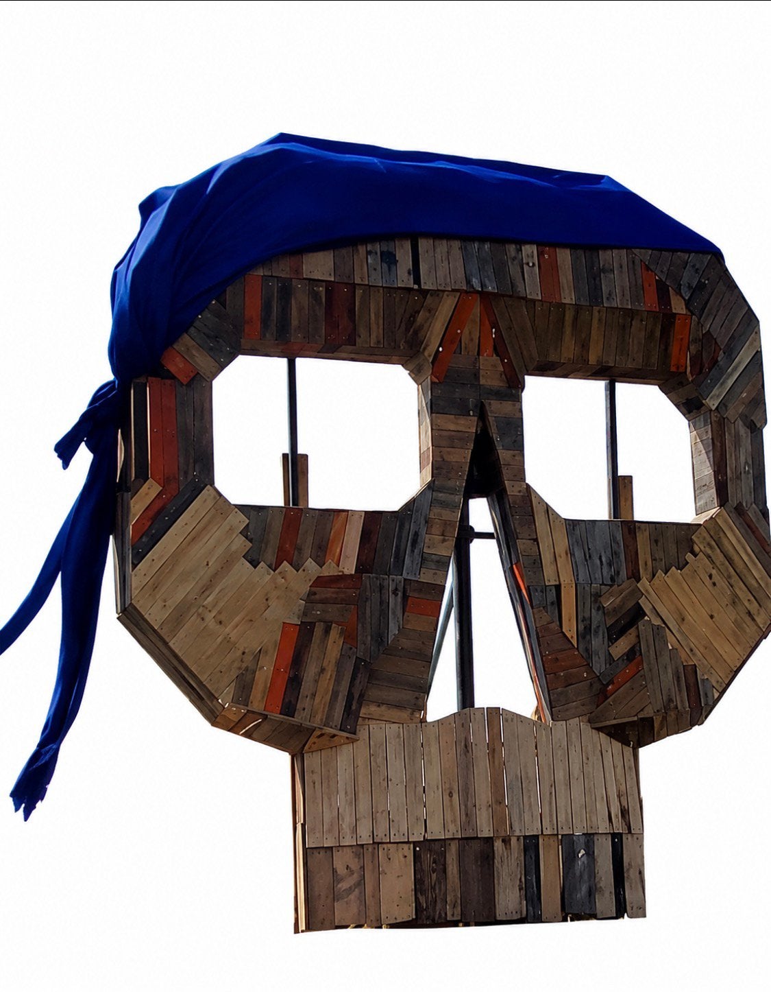 Te koop decor groot doodshoofd, Ophalen, Zo goed als nieuw