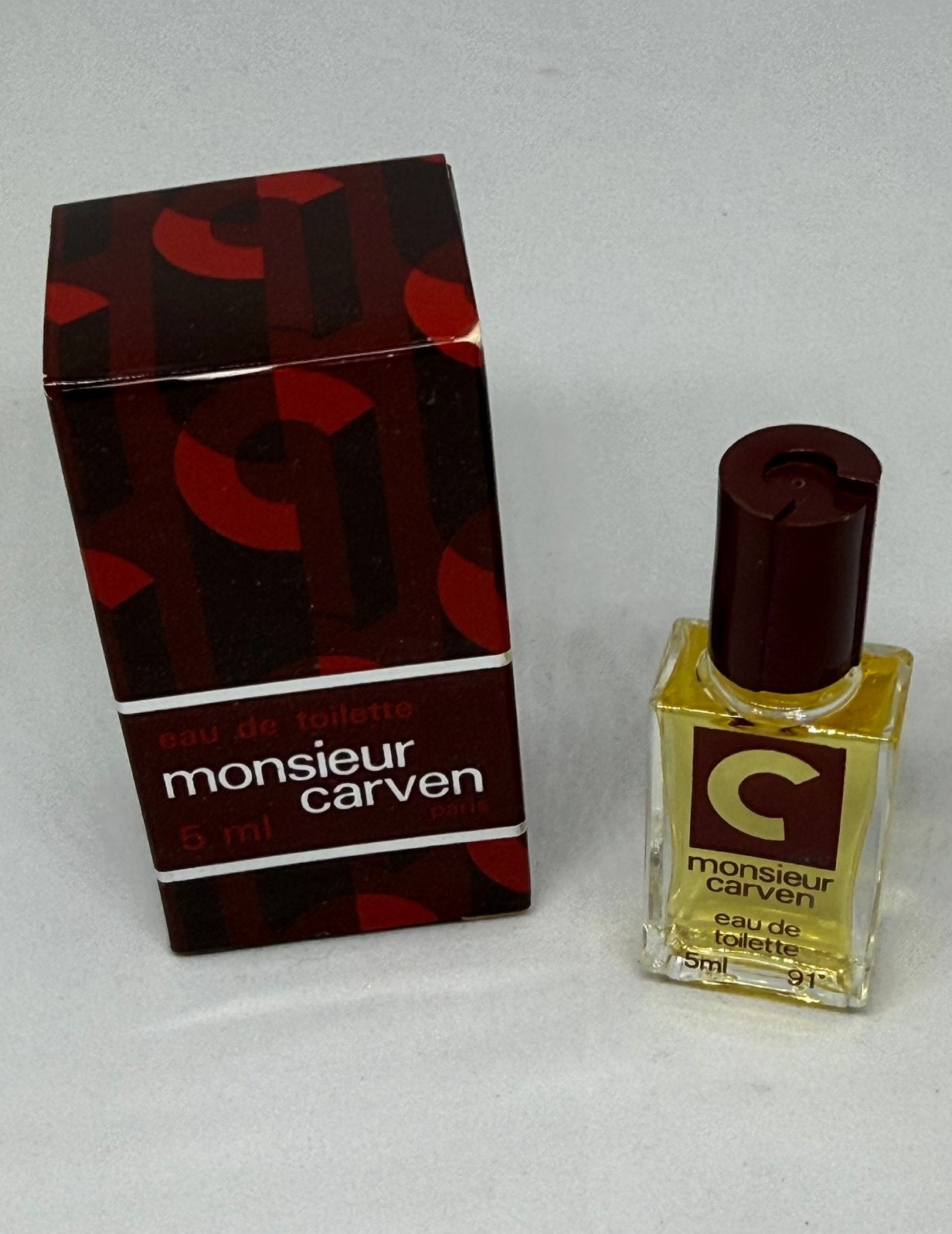 Parfum miniatuur Monsieur Carven 5 ml eau de toilette, Verzenden, Nieuw, Miniatuur, Gevuld