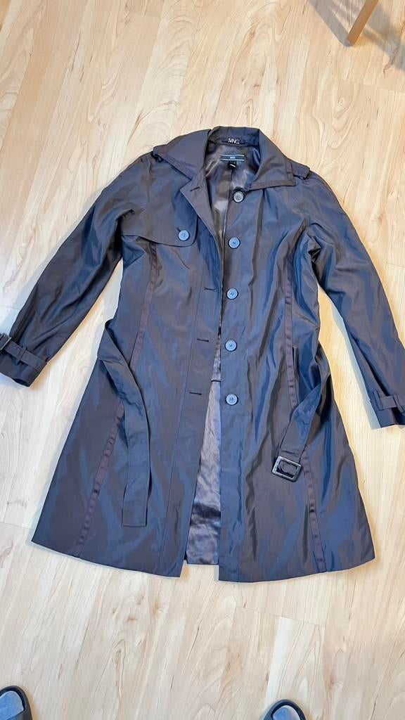Mango MNG trenchcoat, licht gevoerd, bruin/taupe, mt M/L, Ophalen, Zo goed als nieuw, Maat 38/40 (M), Bruin