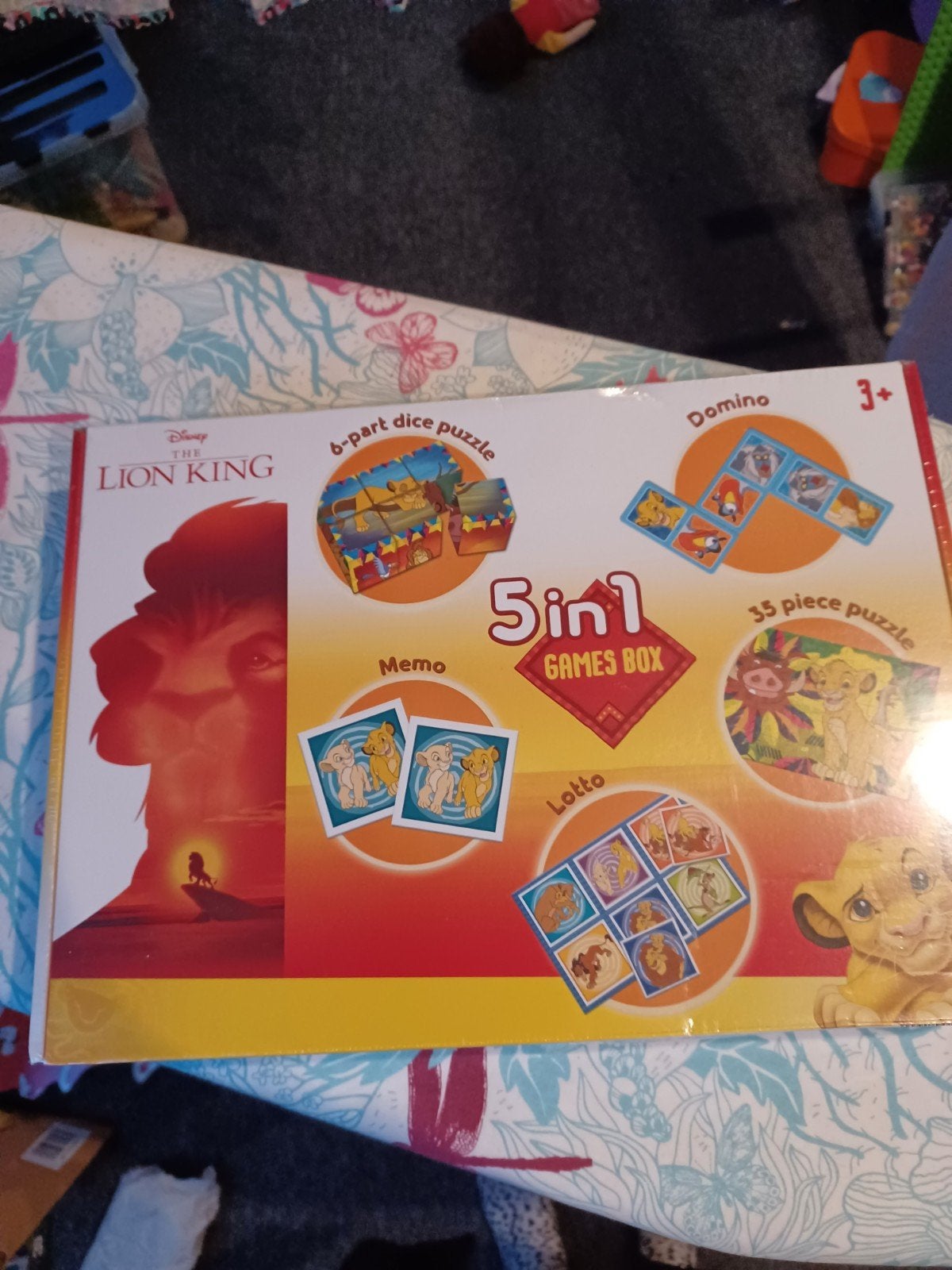 Lion King 5 in 1 spelletjes nieuw 3+, Ophalen of Verzenden, Leeuwenkoning of Jungle Boek, Nieuw, Overige typen