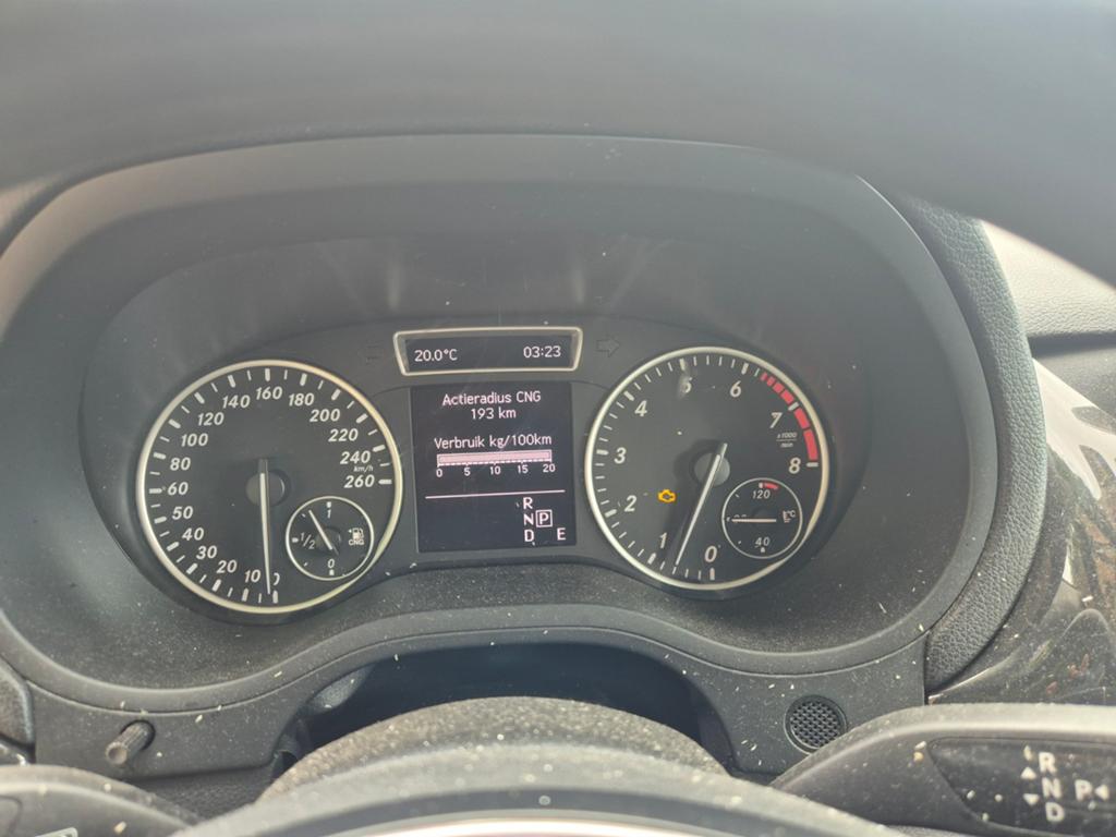 Mercedes-Benz B-Klasse 2.0 B200 5DRS Nat.gas AUT 2014 Zwart, Auto's, 1435 kg, Overige brandstoffen, Zwart, Particulier